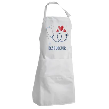 Best Doctor, Adult Chef Apron (with sliders and 2 pockets)