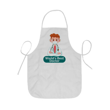 World's Best Doctor, Ποδιά Σεφ ολόσωμη κοντή  Παιδική (44x62cm)