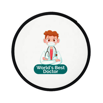 World's Best Doctor, Βεντάλια υφασμάτινη αναδιπλούμενη με θήκη (20cm)