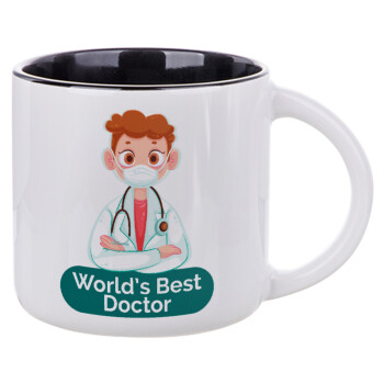 World's Best Doctor, Κούπα κεραμική 400ml Λευκή/Μαύρη