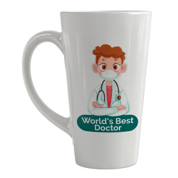 World's Best Doctor, Κούπα κωνική Latte Μεγάλη, κεραμική, 450ml