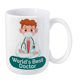 World's Best Doctor, Κούπα Mega, κεραμική, 450ml