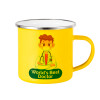Yellow Enamel Metallic Cup 360ml