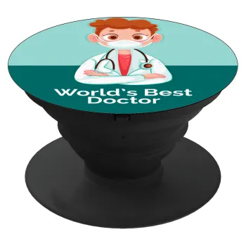 World's Best Doctor, Phone Holders Stand  Μαύρο Βάση Στήριξης Κινητού στο Χέρι