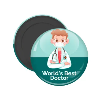 World's Best Doctor, Μαγνητάκι ψυγείου στρογγυλό διάστασης 5cm
