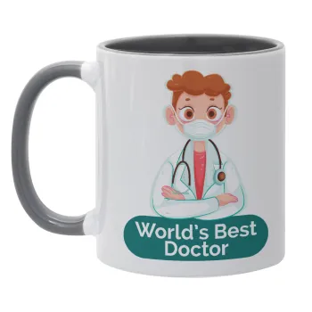 World's Best Doctor, Mug colored grey, ceramic, 330ml