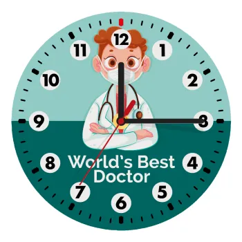 World's Best Doctor, Ρολόι τοίχου ξύλινο (20cm)