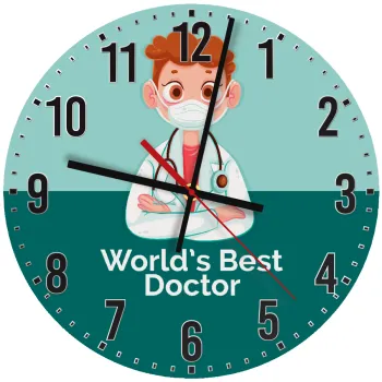 World's Best Doctor, Ρολόι τοίχου ξύλινο (30cm)