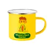 Yellow Enamel Metallic Cup 360ml