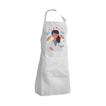 Doctor Thanks You, Adult Chef Apron (with sliders and 2 pockets)