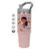 Pink color, 890ml (30oz) stainless Steel Tumbler with Handle