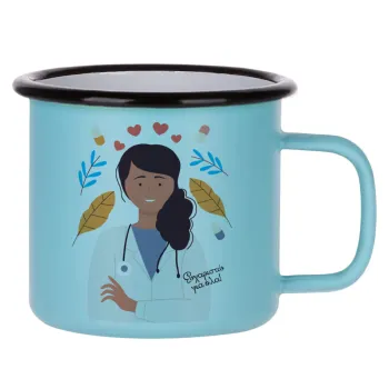 Doctor Thanks You, Κούπα Μεταλλική εμαγιέ ΜΑΤ σιέλ 360ml