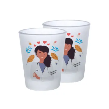 Doctor Thanks You, Σφηνοπότηρα γυάλινα 45ml του πάγου (2 τεμάχια)