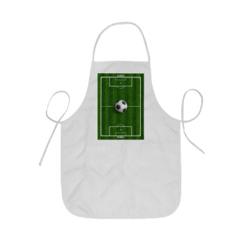 Soccer field, Γήπεδο ποδοσφαίρου, Ποδιά Σεφ ολόσωμη κοντή  Παιδική (44x62cm)