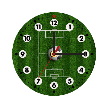 Soccer field, Γήπεδο ποδοσφαίρου, Ρολόι τοίχου ξύλινο (20cm)