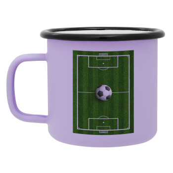 Soccer field, Γήπεδο ποδοσφαίρου, Κούπα Μεταλλική εμαγιέ ΜΑΤ Light Pastel Purple 360ml