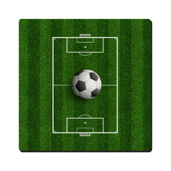 Soccer field, Γήπεδο ποδοσφαίρου, Τετράγωνο μαγνητάκι ξύλινο 6x6cm