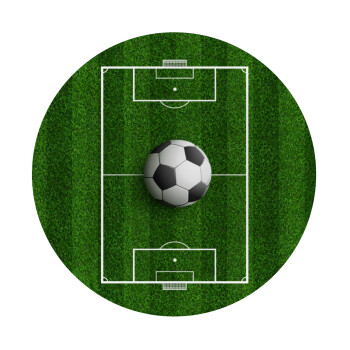 Soccer field, Γήπεδο ποδοσφαίρου, Mousepad Στρογγυλό 20cm
