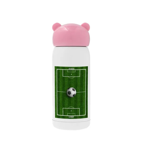 Soccer field — Ροζ ανοξείδωτο παγούρι θερμό (Stainless steel), 320ml
