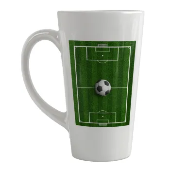 Soccer field, Γήπεδο ποδοσφαίρου, Κούπα κωνική Latte Μεγάλη, κεραμική, 450ml