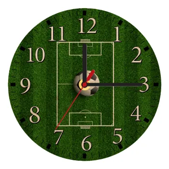 Soccer field, Γήπεδο ποδοσφαίρου, Ρολόι τοίχου ξύλινο plywood (20cm)