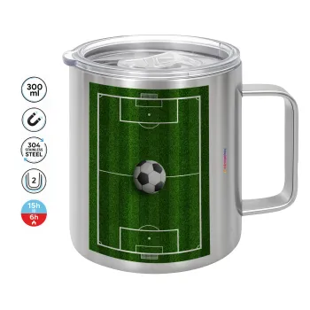 Soccer field, Γήπεδο ποδοσφαίρου, Mug Stainless steel double wall 300ml