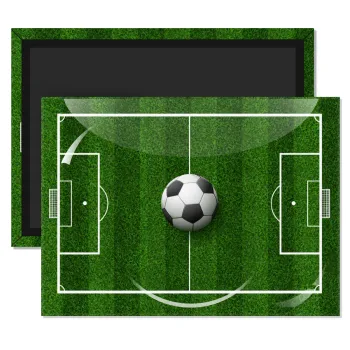 Soccer field, Γήπεδο ποδοσφαίρου, Ορθογώνιο μαγνητάκι ψυγείου διάστασης 9x6cm