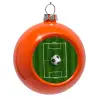 Orange Christmas tree ornament bauble 8cm