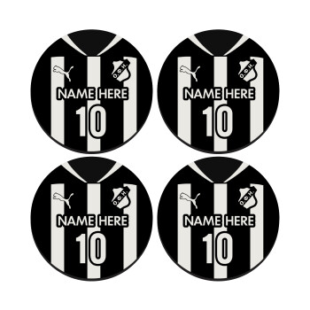 ΟΦΗ εμφάνιση, ΣΕΤ 4 Σουβέρ ξύλινα στρογγυλά (9cm)