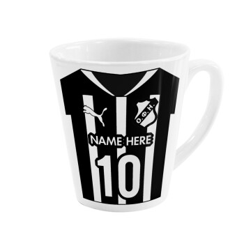 ΟΦΗ εμφάνιση, Κούπα κωνική Latte Λευκή, κεραμική, 300ml