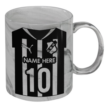 ΟΦΗ εμφάνιση, Κούπα κεραμική, marble style (μάρμαρο), 330ml