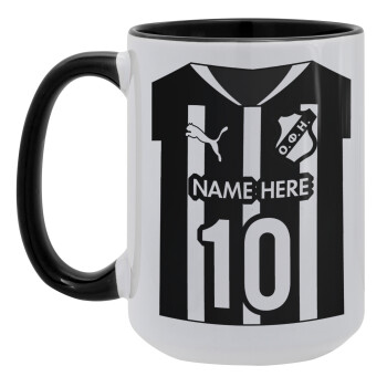 ΟΦΗ εμφάνιση, Κούπα Mega 15oz, κεραμική Μαύρη, 450ml