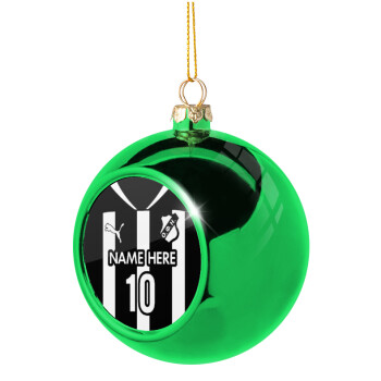 ΟΦΗ εμφάνιση, Χριστουγεννιάτικη μπάλα δένδρου Πράσινη 8cm