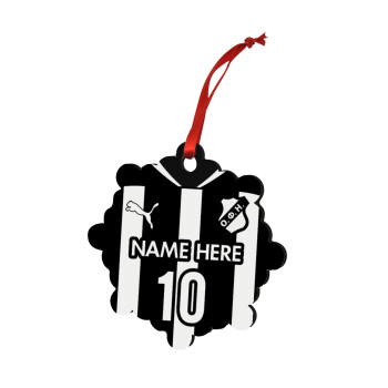 ΟΦΗ εμφάνιση, Christmas ornament snowflake wooden 7.5cm