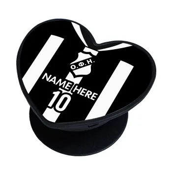 ΟΦΗ εμφάνιση, Phone Holders Stand  καρδιά Μαύρο Βάση Στήριξης Κινητού στο Χέρι