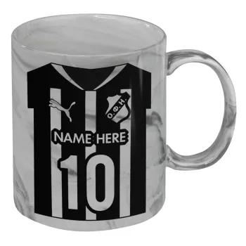 ΟΦΗ εμφάνιση, Mug ceramic marble style, 330ml