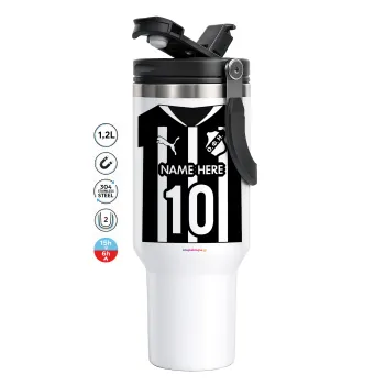 ΟΦΗ εμφάνιση, Mega Tumbler με καπάκι, διπλού τοιχώματος (θερμό) 1,2L