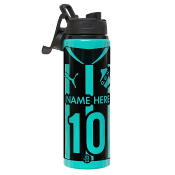 ΟΦΗ εμφάνιση, Μεταλλικό παγούρι νερού με καπάκι ασφαλείας, αλουμινίου 850ml