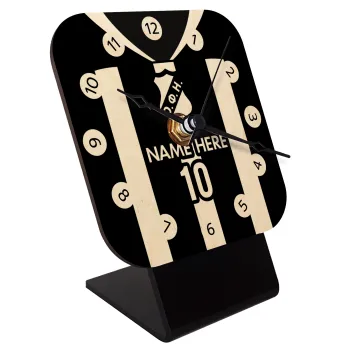 ΟΦΗ εμφάνιση, Επιτραπέζιο ρολόι σε φυσικό ξύλο (10cm)