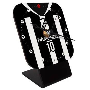 ΟΦΗ εμφάνιση, Επιτραπέζιο ρολόι ξύλινο με δείκτες (10cm)