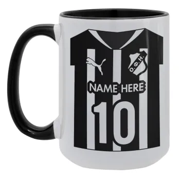 ΟΦΗ εμφάνιση, Κούπα Mega 15oz, κεραμική Μαύρη, 450ml