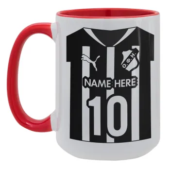 ΟΦΗ εμφάνιση, Κούπα Mega 15oz, κεραμική Κόκκινη, 450ml