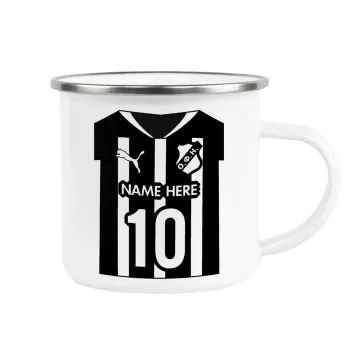 ΟΦΗ εμφάνιση, Metallic enamel cup white 360ml