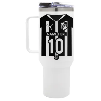 ΟΦΗ εμφάνιση, Mega Stainless steel Tumbler with lid, double wall 1,2L