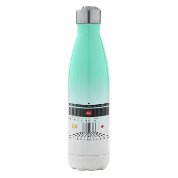 Leica Lens, Metal mug thermos Green/White (Stainless steel), double wall, 500ml
