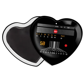 Leica Lens, Μαγνητάκι καρδιά (57x52mm)