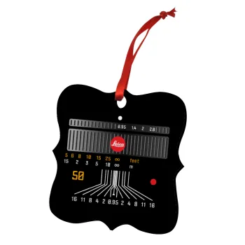 Leica Lens, Στολίδι Χριστουγεννιάτικο στολίδι polygon ξύλινο 7.5cm