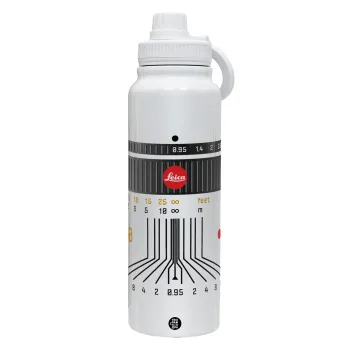 Leica Lens, Θερμός 1L Ανοξείδωτο με Βάση Κινητού & Διπλά Τοιχώματα