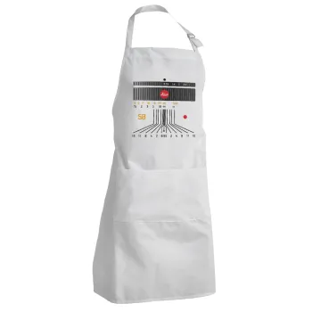 Leica Lens, Adult Chef Apron (with sliders and 2 pockets)