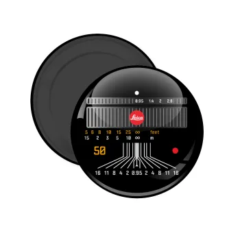 Leica Lens, Μαγνητάκι ψυγείου στρογγυλό διάστασης 5cm